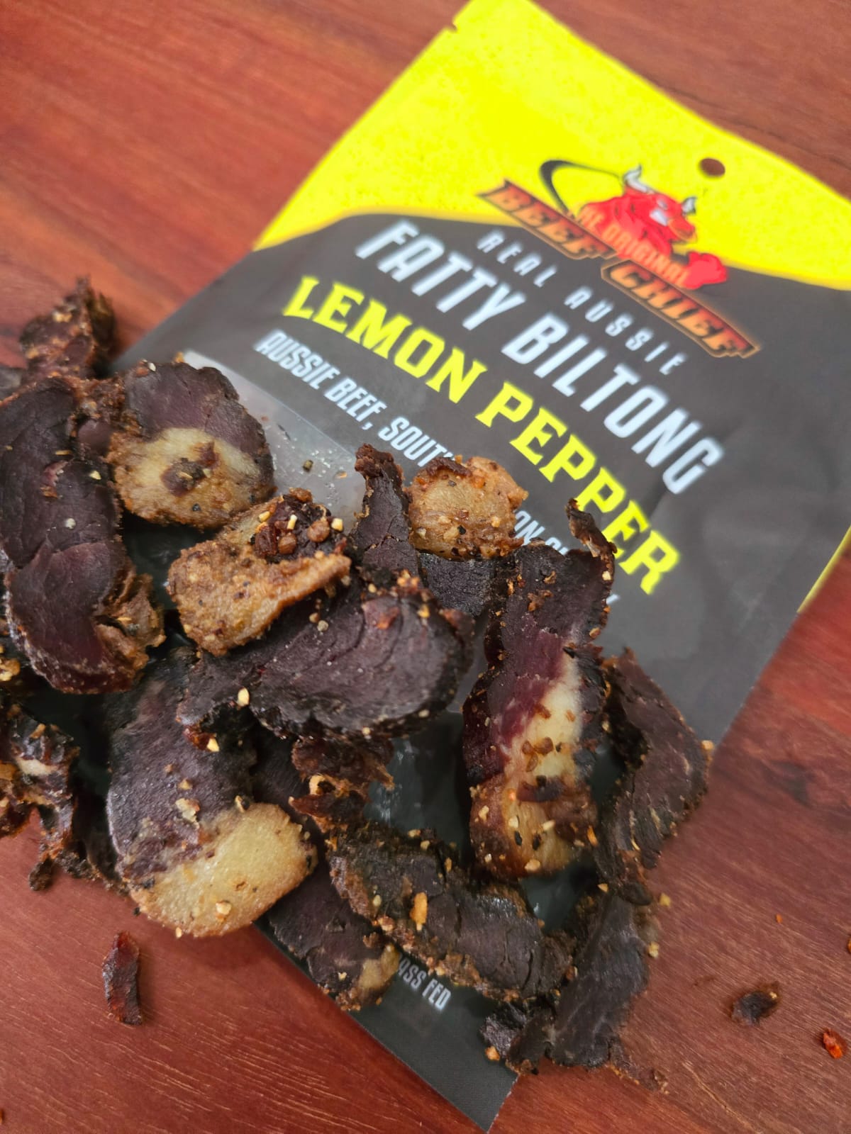 Lemon Pepper Fatty Biltong - Biltong