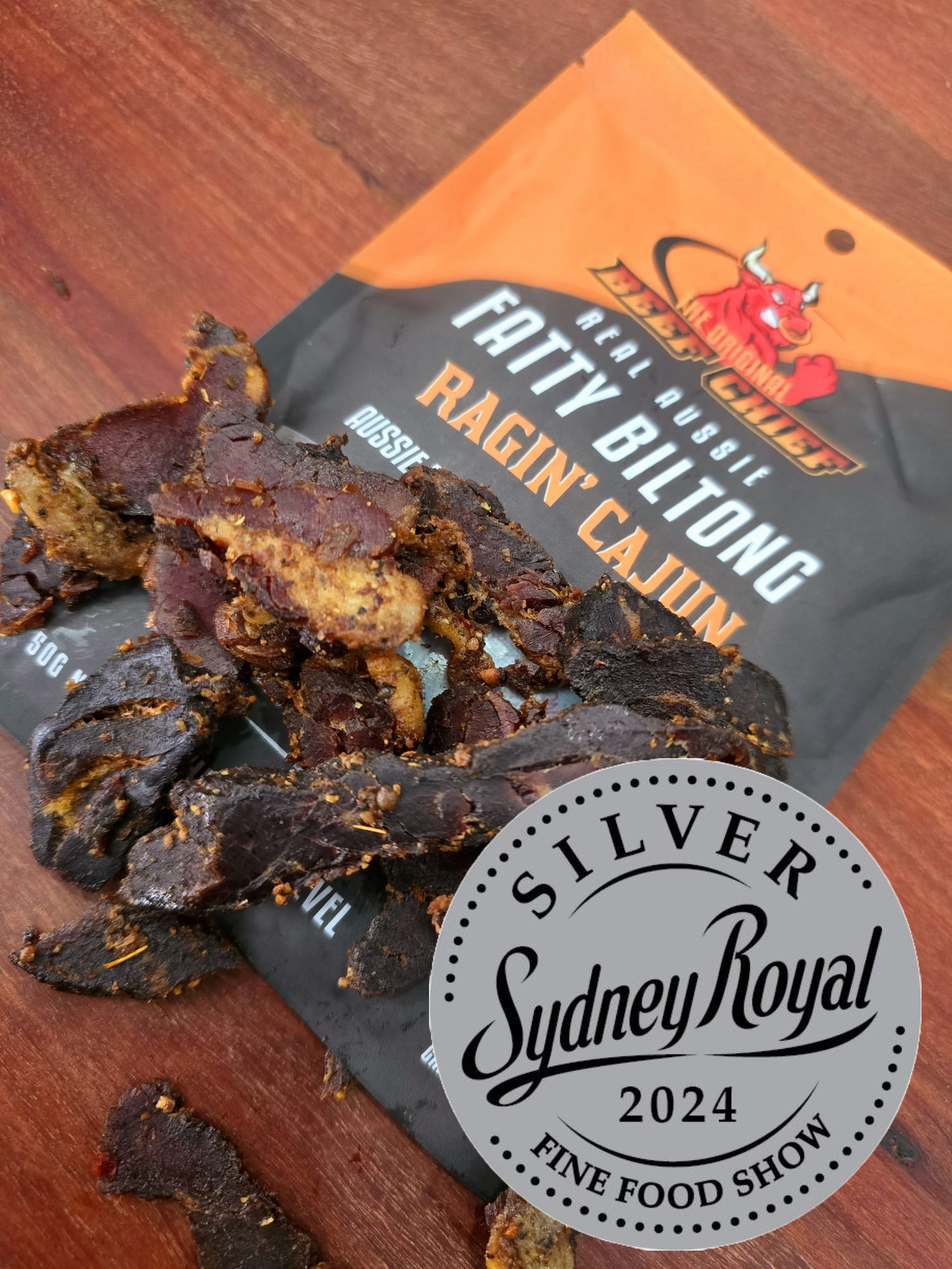 1kg Biltong - Ragin Cajun Fatty Biltong - Biltong