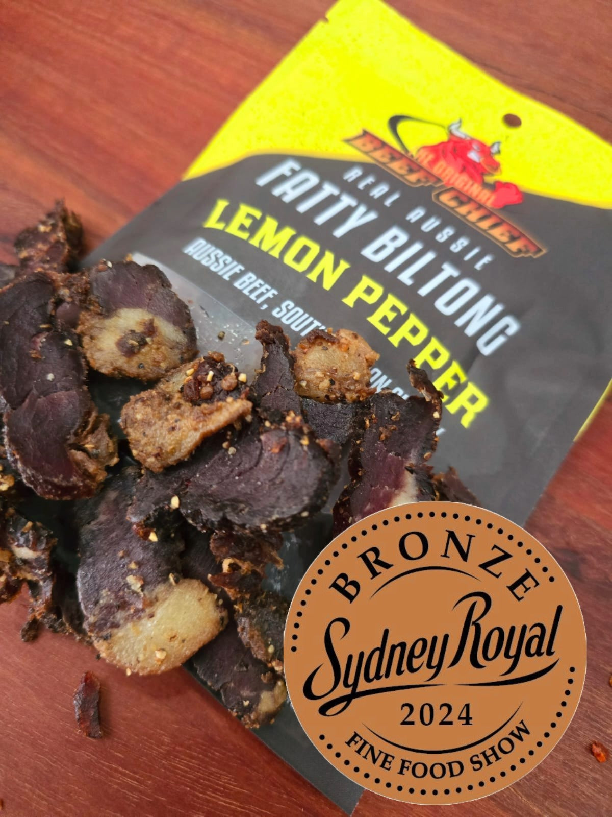 500g Biltong - Lemon Pepper Fatty Biltong - Biltong