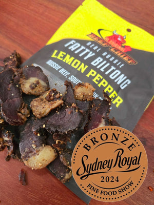 2kg Biltong - Lemon Pepper Fatty Biltong - Biltong