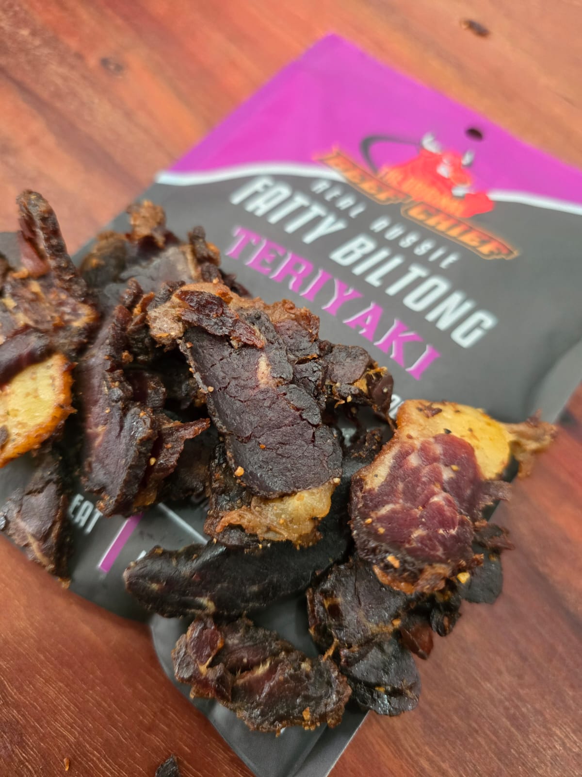 100g Biltong - Teriyaki Fatty Biltong - Biltong