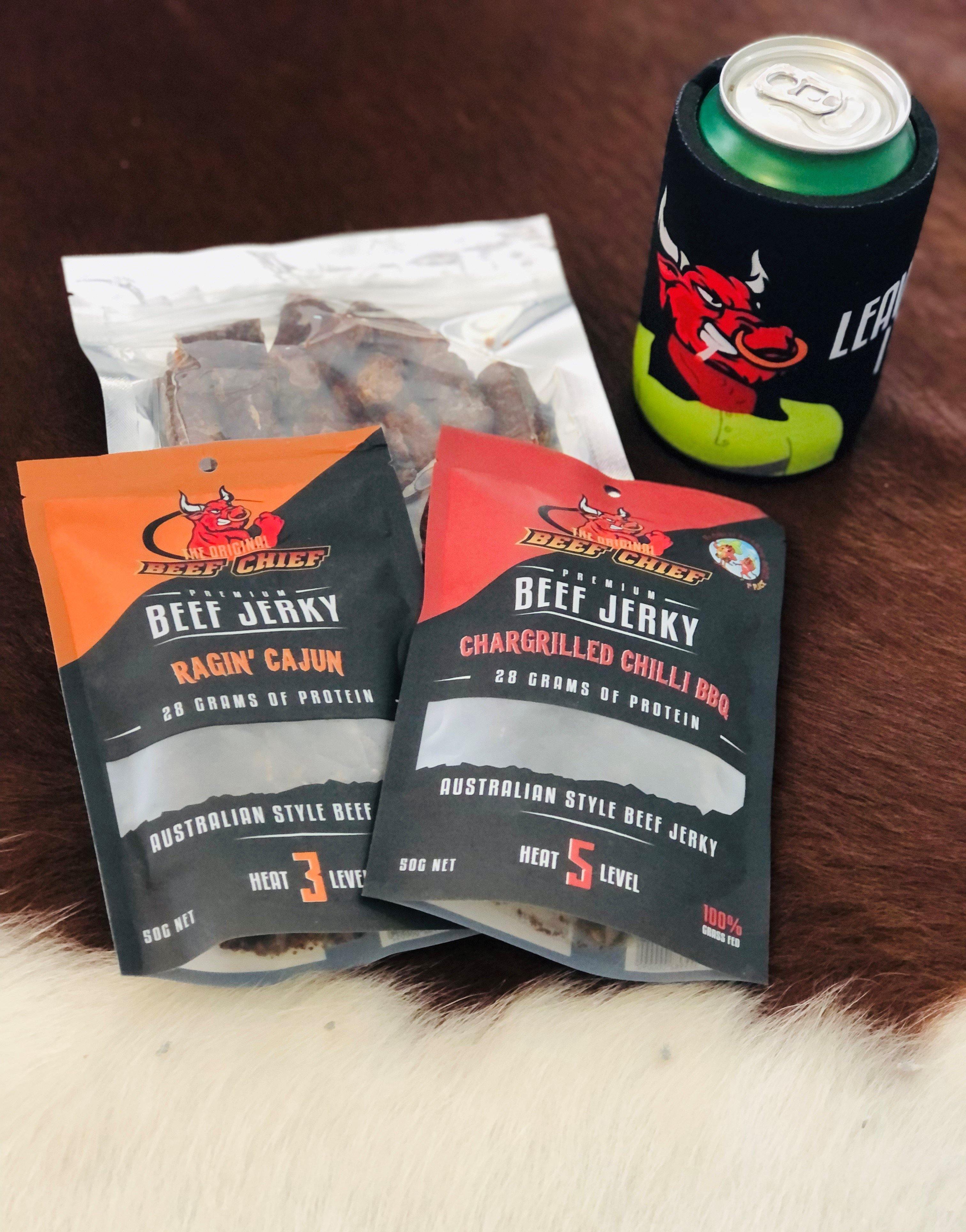 SPICY SNACK PACK beef jerky - Original Beef Chief